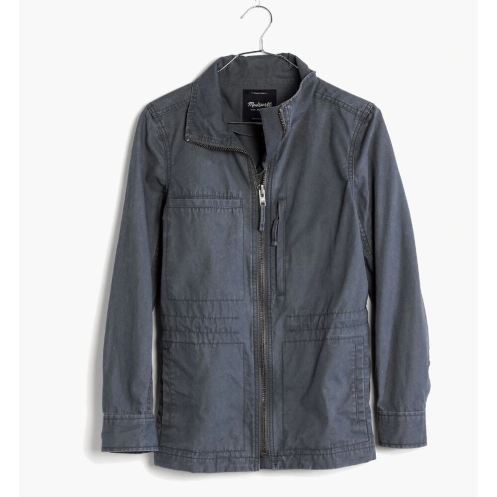 Madewell Ink Gray Fleet Utility Military Fall Layering Jacket Small